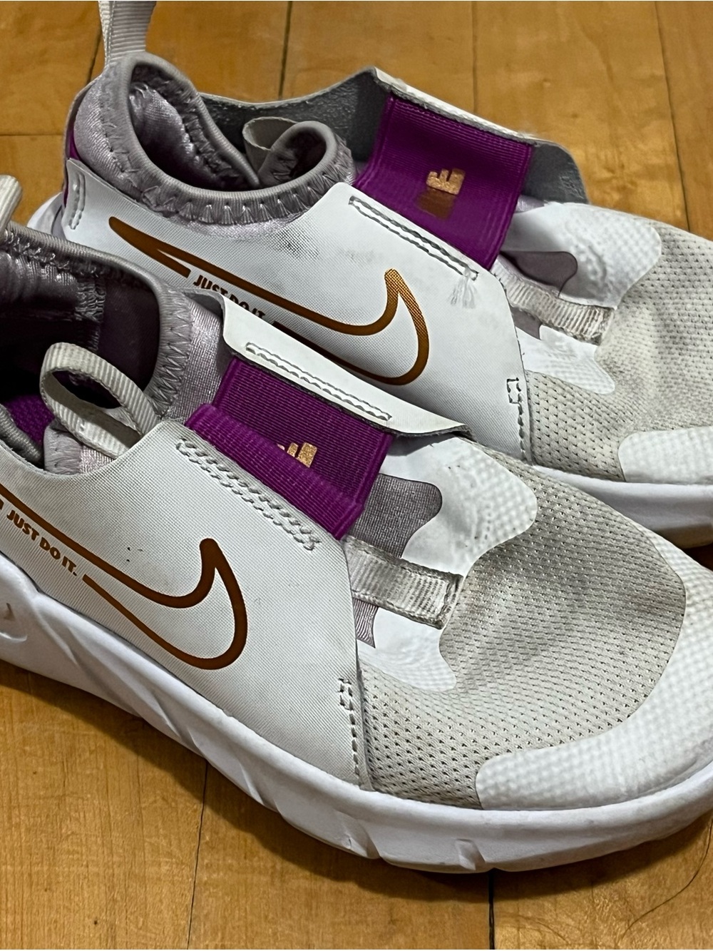 Nike Flex Runner 2 PS ‘White Violet Frost’ Size 12C Kids